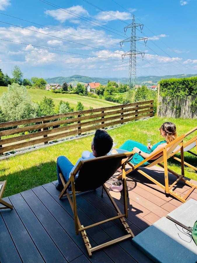 Ferienwohnung GästeTRAUM mit wunderschönem Ausblick und Garten Muhldorf Bei Feldbach Exterior foto